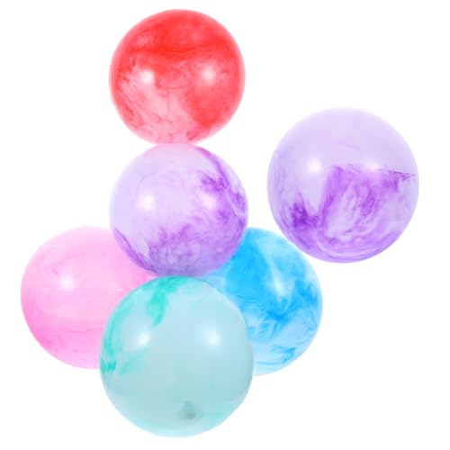 TOYANDONA 6St Hüpfball am Strand für hühner Strandballfarben Pool Party Strand Wasserbälle Schwimmbadball Pool-Strandball tragbare Kugel Wasserball PVC von TOYANDONA