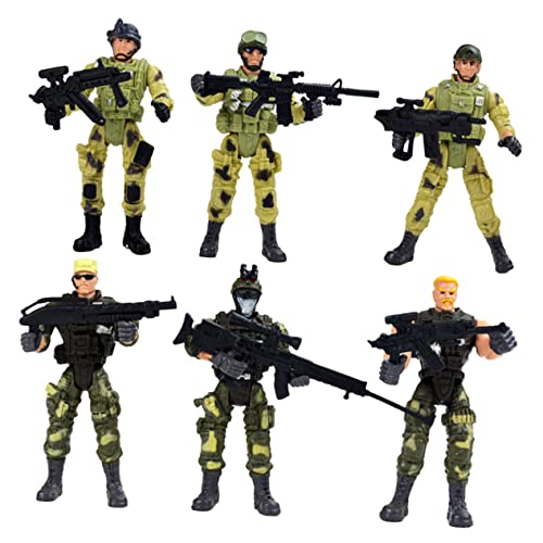 TOYANDONA 6St Modell der Spezialeinheiten Soldaten-Actionfiguren Figuren der Spezialeinheiten Soldatenmodelle interaktives Spielzeug Spielzeug Safe Toy Zubehör für Spezialeinheiten von TOYANDONA