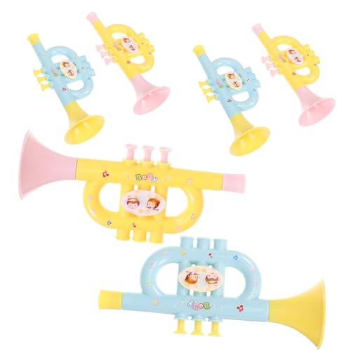 TOYANDONA 6St Trompeteninstrument Musik-Saxophon-Spielzeug Modelle für Kindermusik kinderinstrumente musikinstrumente für Kinder Bauchtrompeten vertikale Trompeten für Kinder Abs von TOYANDONA