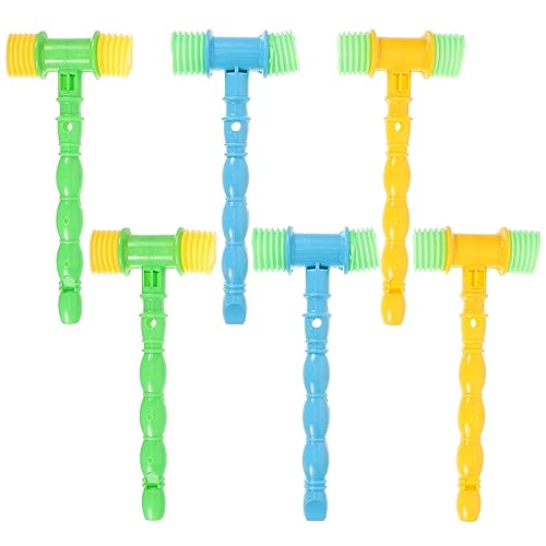 TOYANDONA 6St bb Hammer kinderinstrumente musikinstrumente Hammer für Kleinkinder Babyhammer entzückendes Lernspielzeug Musikhammer Abs von TOYANDONA