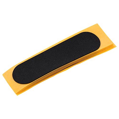 TOYANDONA 6St rutschfeste Matte Fingerspitze Skate-Tool Aufkleber Planke Skateboards Finger Skateboard fingerskaterboard Mini-Skateboard Schaumstoff-Griffband Griptape für Griffbretter Black von TOYANDONA