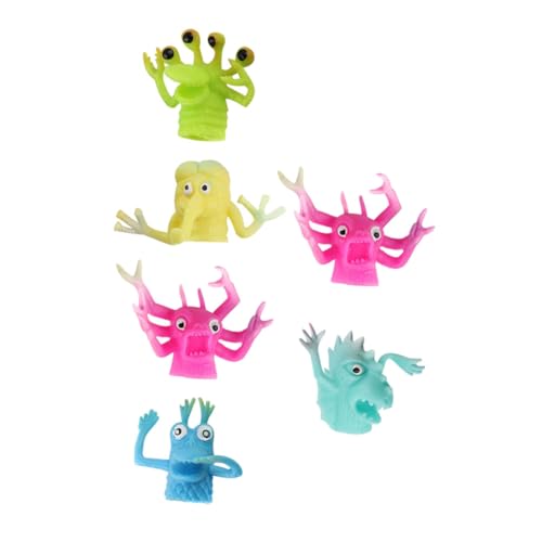 TOYANDONA Fingerpuppen Für Kinder 6er Set Cartoon Hand Puppen Fingerpuppen Für Lustige Handspielpuppen Zufälliger Stil Perfekt Als Und Für Kleinkinder Und Babys von TOYANDONA