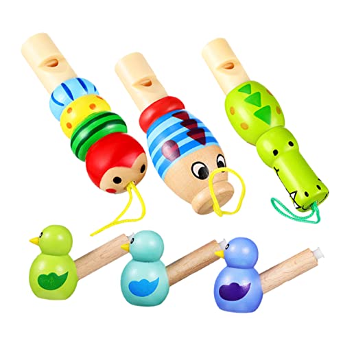 TOYANDONA 6er Set Lustige Tierpfeifen Für Kreative Musik Instrumente Für Partys Und Bunte Zufällige Designs Für Spaß Und Unterhaltung von TOYANDONA