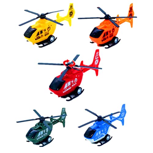 TOYANDONA 6st Hubschrauber Spielzeug Helikopter-partygeschenke Helikopter-partyzubehör Hubschrauberspielzeug Zurückziehen Hubschraubermodell Spielzeug Spielzeuge Kind Abgeben Flugzeug von TOYANDONA