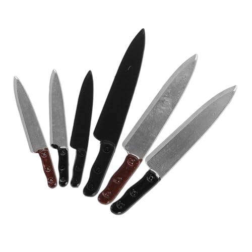 TOYANDONA 6stücke Teiliges Miniaturmesser Puppenhaus-küchenzubehör Hochrealistische Dekoration Detailgetreue Puppenhaus-Accessoires Für Kreative Spielwelten TOYANDONA 6stücke Teiliges Miniaturmesser Puppenhaus-küchenzubehör Hochrealistische Dekoration Detailgetreue Puppenhaus-Accessoires Für Kreative Spielwelten von TOYANDONA