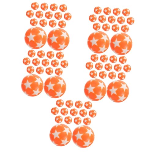 TOYANDONA 75 STK Kicker Zubehör Fußball Tischspielbälle Zubehör Für Kickerspiele Auswechselbare Kickerbälle Tischkicker Ersatz Kickerball Für Erwachsene Schreibtisch-fußbälle Plastik Orange von TOYANDONA