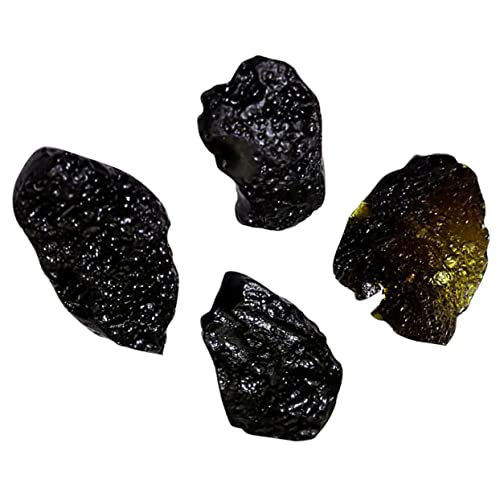 TOYANDONA 8 STK Glasmeteorit Edelsteine Tektitstein Aerolit Meteoriten-dekor Tektit-Exemplar Meteoritenprobe Authentischer Meteoritenschmuck Weltraum-meteoritenfelsen Meteorit-anhänger Black von TOYANDONA