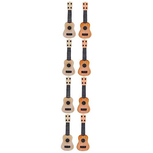 TOYANDONA 8 STK Mini-Ukulele Nachgemachtes Gitarrenspielzeug Akustikgitarre für Kinder Anfänger Gitarre kinderinstrumente musikinstrumente für Kinder Kleinkind Gitarre Kinder Gitarre Plastik von TOYANDONA