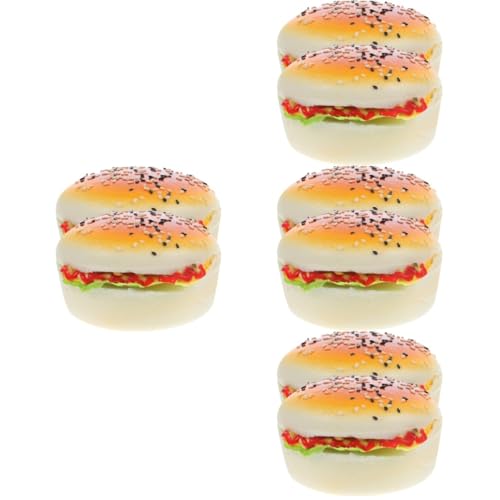 TOYANDONA 8 STK Simuliertes Hamburger-Modell künstlicher Burger Burger-Display-Modelle Fotografie-Requisiten küchendekoration küche Dekoration Replica gefälschte Burger simulierter Burger Pu von TOYANDONA