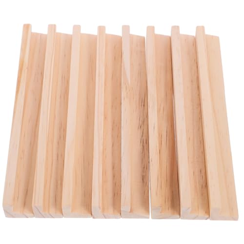 TOYANDONA 8 Stück Holz Domino Tabletts Für Kreative Spiele Multifunktions Domino Racks Aus Robustem Holz Ideales DIY Zubehör Für Und Erwachsene Perfekt Für Den Schreibtisch Und von TOYANDONA