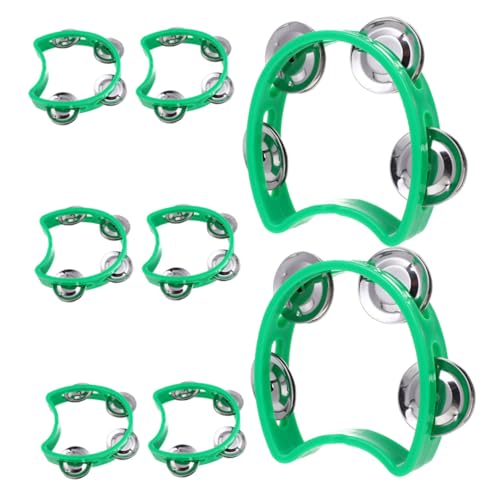 TOYANDONA 8 Stück Teiliges Grünes Kindertamburin Handglocke Leichtes Ergonomisches Design mit Vier Schellen für Kleinkinder Musikförderung Feinmotorik und Vorschulaktivitäten TOYANDONA 8 Stück Teiliges Grünes Kindertamburin Handglocke Leichtes Ergonomisches Design mit Vier Schellen für Kleinkinder Musikförderung Feinmotorik und Vorschulaktivitäten von TOYANDONA
