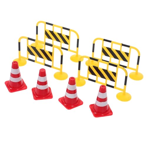 TOYANDONA 8 Stück Teiliges Verkehrsbarriere aus Robustem mit Gelben Absperrgittern und Roten Leitkegeln Kindgerechte Miniatur Straßensperren für Verkehrssimulation und Lernspielzeug TOYANDONA 8 Stück Teiliges Verkehrsbarriere aus Robustem mit Gelben Absperrgittern und Roten Leitkegeln Kindgerechte Miniatur Straßensperren für Verkehrssimulation und Lernspielzeug von TOYANDONA