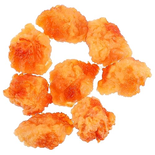 TOYANDONA 8 Stücke Simulation Wohnkultur Dekorative Modell Simulation Huhn Popcorn Modelle Gefälschte Huhn Popcorn Lebensmittel Simulierte Huhn Popcorn Lebensmittel Modell PVC von TOYANDONA