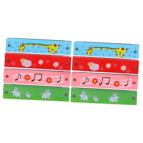 TOYANDONA 8 Teiliges Melodica Musikspielzeug Für Kinder Musikspielzeug Für Kleinkinder Kinderinstrument Kindermusikinstrument Kinderspielzeug Mundharmonikas Für Anfänger von TOYANDONA