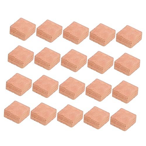 TOYANDONA 80 STK simulierte Ziegel Miniatur-Tonziegel Garten Ziegel Mikro-Landschaftsdekoration bastelzeug fogelschreker Bausteine DIY Sandtisch Ziegelmodell Mikro-Landschaftsziegel rot von TOYANDONA