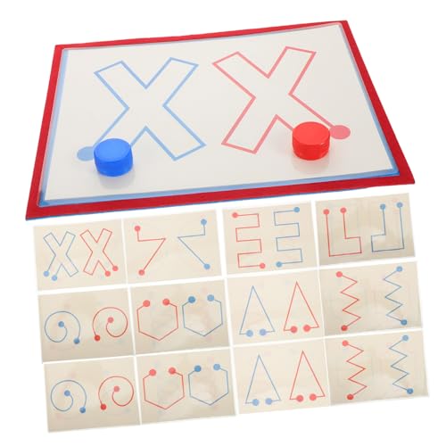 TOYANDONA 8St Kartenspiel Montessori-Puzzlebrett Spielzeug stapeln Alphabet-Magnete Lernspielzeug Montessori-Spielzeug Spielzeug zur Gehirnentwicklung für Kinder Spielzeug für Kind Papier von TOYANDONA