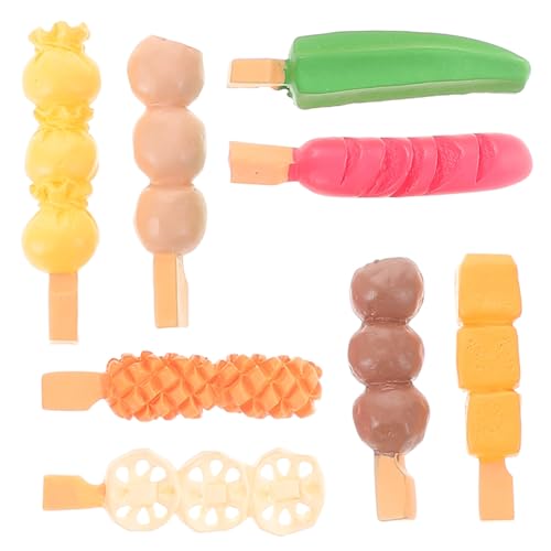 TOYANDONA 8St Simulierter Oden Spielzeug-Lebensmittel küchen Spielzeug puppenhaus deko Küchendekor Künstliche Lebensmittel-Requisiten Simulation Essen Faux-Food-Modell simuliertes Essen Harz von TOYANDONA