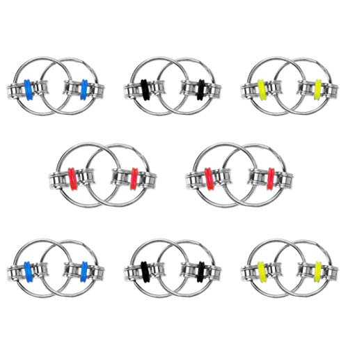 TOYANDONA 8 stücke zappeln Spielzeug Edelstahl Fahrradkette Spielzeug stressreduzierer perfekt für hinzufügen ADHD und Erwachsene und Kinder von TOYANDONA