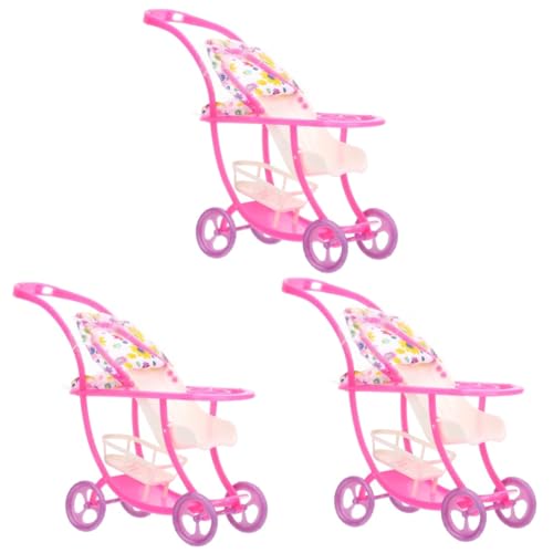 TOYANDONA 9 STK Kinderwagen Puppenwagen Spielen Puppenstuhl für Babys Kinder puppenwagen Buggy Kinderspielzeug Spielzeuge Modelle Mini-Hausdekoration Puppenhauszubehör Miniatur schmücken von TOYANDONA