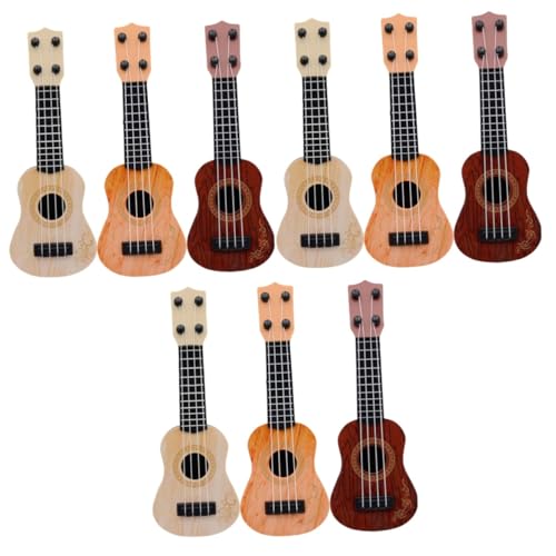 TOYANDONA 9 STK Mini-Ukulele Kinder-Ukulele Musikspielzeug für Kinder Musical kinderinstrumente Kinder musikinstrumente Musikalisches Aufklärungsspielzeug Musikinstrumente für Kinder Plastik von TOYANDONA