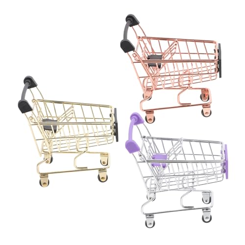 TOYANDONA 9 Stck Teiliges Mini Einkaufswagen Schreibtisch Organizer und Aufbewahrungskorb für Make Up Schwämme Dekorativer Einkaufswagen in Roségold Gold und für Büro TOYANDONA 9 Stck Teiliges Mini Einkaufswagen Schreibtisch Organizer und Aufbewahrungskorb für Make Up Schwämme Dekorativer Einkaufswagen in Roségold Gold und für Büro von TOYANDONA
