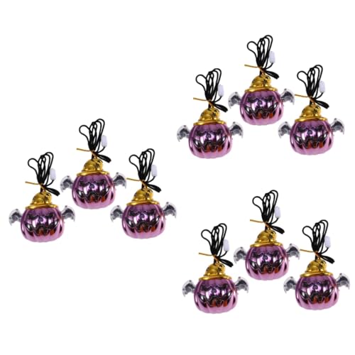 TOYANDONA 9 Stk Kürbis Lampe Halskette Halloween-kostüm Für Frauen Halloween-kostüm-requisiten Jack o Lantern Halskette Halloween-schmuck Kürbiskette Zum Leuchten Bringen Blinkende Halskette von TOYANDONA