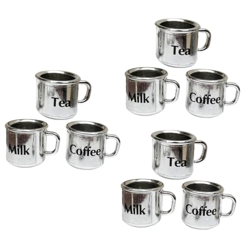 TOYANDONA 9 Stück Puppenhausbecher Winzige Tassen Winzige Kaffeebecher Miniaturbecher Miniatur Wasserbecher Miniatur Kaffeebecher Rollenspiel Puppenbecher Miniatur Kaffeetassen von TOYANDONA