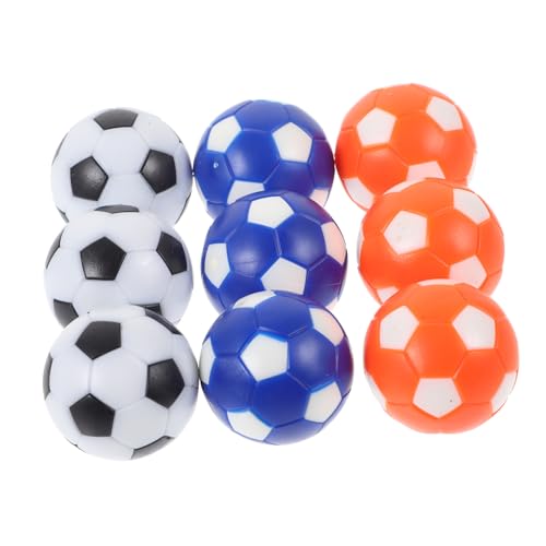 TOYANDONA 9st Tischfußball Mini-fußball Schwebender Fußball Ballonfußball Sport Fußballsachen Futbolito Flipperautomat Fußbälle Billard- Colorful Hüften (umweltfreundliches Harz) von TOYANDONA