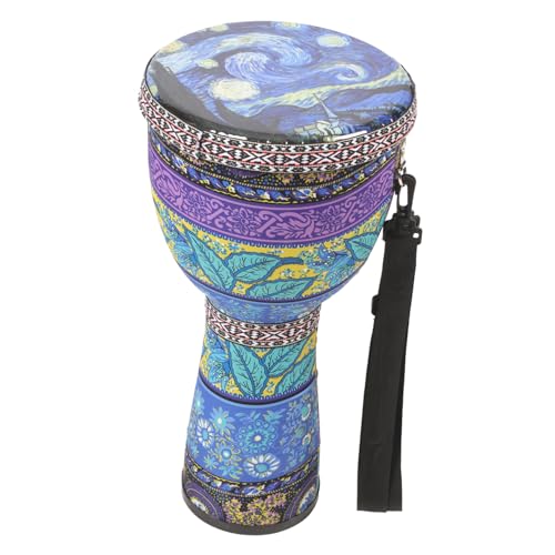 TOYANDONA Afrikanische Schlagtrommel Handtrommelinstrument Hand-Djembe-Trommel Percussion-kompakttrommel Bunte Trommel Schlaginstrument Trommel Spielzeug Für Kinder Musikinstrument Blue PVC von TOYANDONA