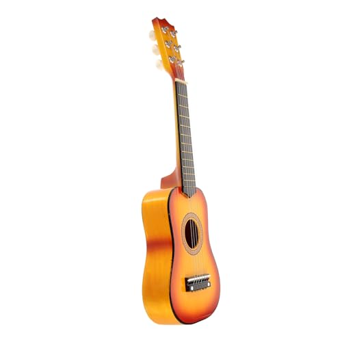 TOYANDONA Akustikgitarre Für Tragbare Holzgitarre Sonnenfarbe Für Kleine Musiker Perfekt Für Anfänger Und Musikliebhaber von TOYANDONA