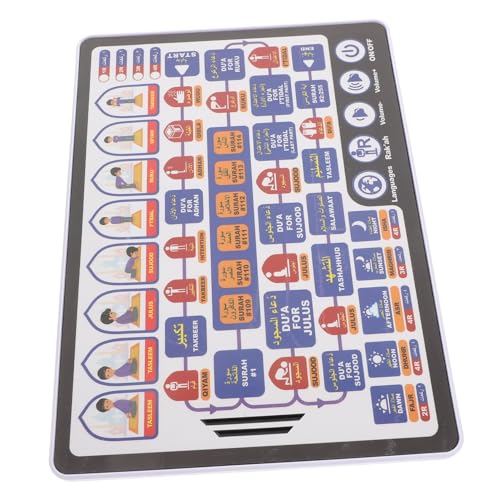 TOYANDONA Arabisch Lernmaschine Arabisch Sprachlernbücher Lernspielzeug Für Kinder Kinder Tablet Kinder Tablet Kinder Tablet Arabisch Lernsoftware Interaktives Arabisch Lernpad von TOYANDONA