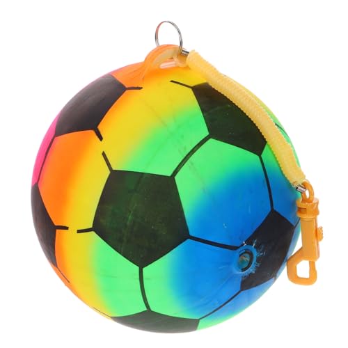 TOYANDONA Aufblasbarer Spielzeugball Mini-Basketball Fußball Hüpfball Für Kinder Für Spaß Im Freien Kleine Bälle Für Kinder Spielplatzball Für Jungen Und Mädchen Hüpfbälle Für Kinder Plastik von TOYANDONA