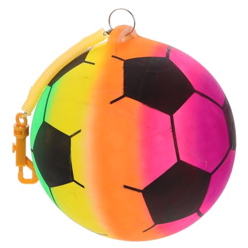 TOYANDONA Hüpfbälle mit Ergonomischem Design für Jungen und Mädchen Fußball für Jungen und Mädchen Mini-fußball Kleinkindbälle Federseil Kettengriff von TOYANDONA