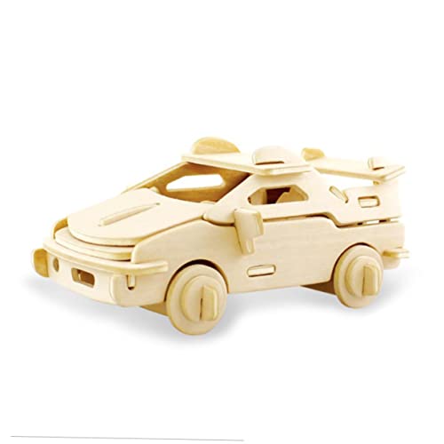 TOYANDONA Auto Model Helikopterspielzeug aus Holz Auto-Puzzle 3D-Puzzle-Spielzeug aus Holz Kinderspielzeug Spielzeuge Rätsel Simulationsauto Holzpuzzle gebaut Modell Wagen Student Bambus von TOYANDONA