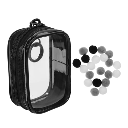 TOYANDONA Babytasche Zeigen Organizer Zur Aufbewahrung Von Puppen Mini-sammlerstück-Display Transparente Puppen-vitrine Für Sammlerstücke Klare Puppenvitrine Puppentragetaschen Black PVC von TOYANDONA