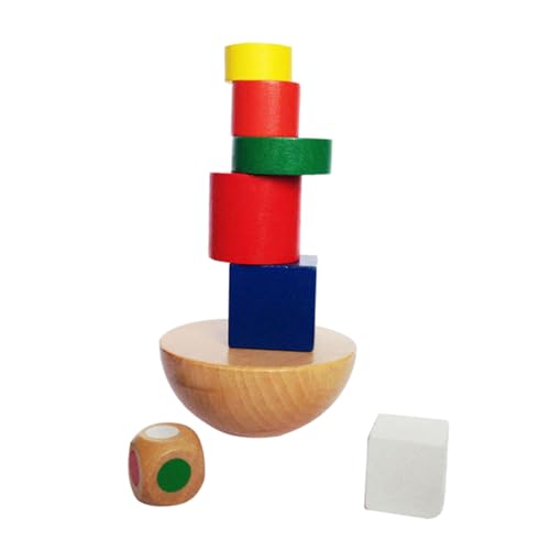 TOYANDONA Balance-Spiele-spielset Spielzeuge Holzbausteine Bambus von TOYANDONA