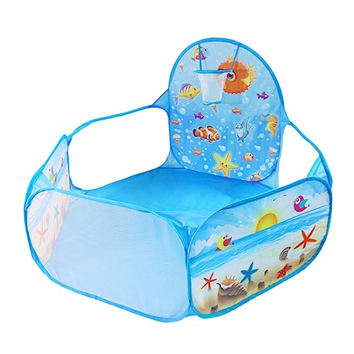 TOYANDONA -Ball-Pool großer Laufstall Babyzaun für den Innenbereich Babyspielzelt spielmatte kinderzimmer Toy Organizer for Room -Ball-Spiel-Pool -Bällebad für Kinder Blue von TOYANDONA