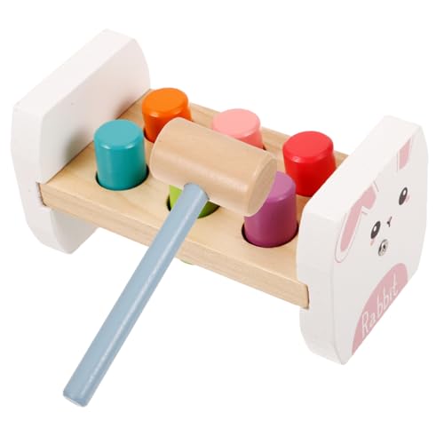 TOYANDONA Beat-Tabelle Musikalisches Stampfspielzeug Hammer Peg Spielzeug Hämmernde Spielzeuge Kinderspielzeug Musikinstrumente, Spielzeug Kinder Tylonal Puzzle-Spielzeug Hölzern von TOYANDONA