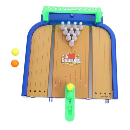 TOYANDONA Bowlingkugel Bowling Set -Bowling-Set Tragbares Bowling Fußball zappeln Mini-Fußballtisch Desktop-Bowlingspiel Tabletop-Strike-Spiel Plastik von TOYANDONA