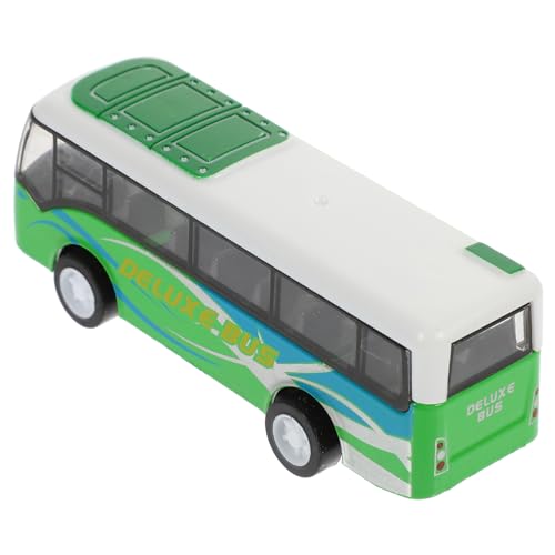 TOYANDONA Busmodell zurückziehen Bus spielzeugbus Lernspielzeug für Buggy spielzeugauto Bus- Zug realistisches Autospielzeug Lernbus Legierung Green von TOYANDONA