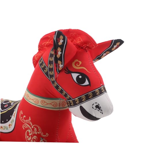 TOYANDONA Chinesisches Jahr des Pferdes Plüschpferd Kuscheltier Maskottchen Weiches Stofftier Glücksbringer Dekoration für Sammler Neujahrsfest TOYANDONA Chinesisches Jahr des Pferdes Plüschpferd Kuscheltier Maskottchen Weiches Stofftier Glücksbringer Dekoration für Sammler Neujahrsfest von TOYANDONA