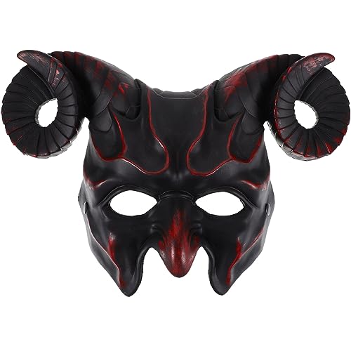 TOYANDONA Kostümmaske Ziegen-cosplay-requisiten Dämonenmaske Halloween-partymaske Urlaubsparty-maske Neuheit Halloween-maske Maske Für Halloween Ziegenmaske Plastik Zubehör Abschlussball 3d von TOYANDONA