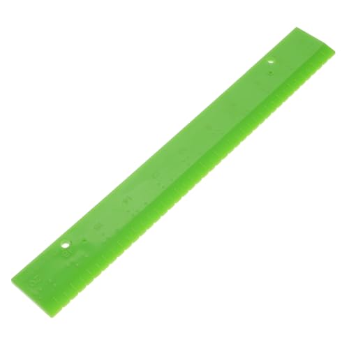 TOYANDONA Der Herrscher des Blinden Braille Messwerkzeug Braille Hilfsmittel Messwerkzeuge für Sehbehinderte Braille-Lernressource taktiles Lineal Braille-Zubehör Blindmesszubehör PVC Green von TOYANDONA