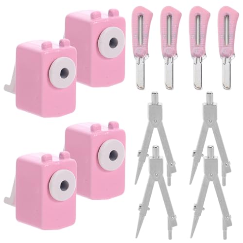 TOYANDONA Detaillierter Mini Kompass Anspitzer und Kunstmesser Robuste Puppenhaus Werkzeuge für Realistische Klassenzimmer Deko und Fotografie Requisiten TOYANDONA Detaillierter Mini Kompass Anspitzer und Kunstmesser Robuste Puppenhaus Werkzeuge für Realistische Klassenzimmer Deko und Fotografie Requisiten von TOYANDONA