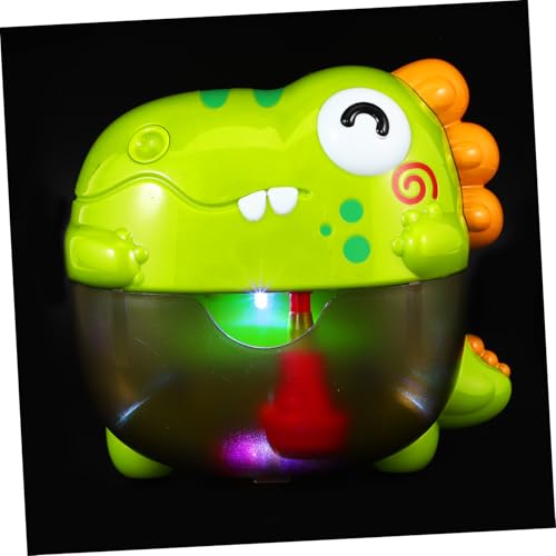 TOYANDONA Dinosaurier-Blasenmaschine badewanne Dinosaurier mit Geräuschen Seifenblasenmaschine für die Badewanne Badespielzeug 12 18 Monate Abs Green von TOYANDONA