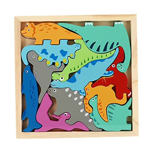 TOYANDONA Dinosaurier Puzzle Interaktives Lernspielzeug für Kleinkinder Pädagogisches Holzpuzzle Konzentration Hand Auge Koordination und Frühkindlicher Entwicklung TOYANDONA Dinosaurier Puzzle Interaktives Lernspielzeug für Kleinkinder Pädagogisches Holzpuzzle Konzentration Hand Auge Koordination und Frühkindlicher Entwicklung von TOYANDONA