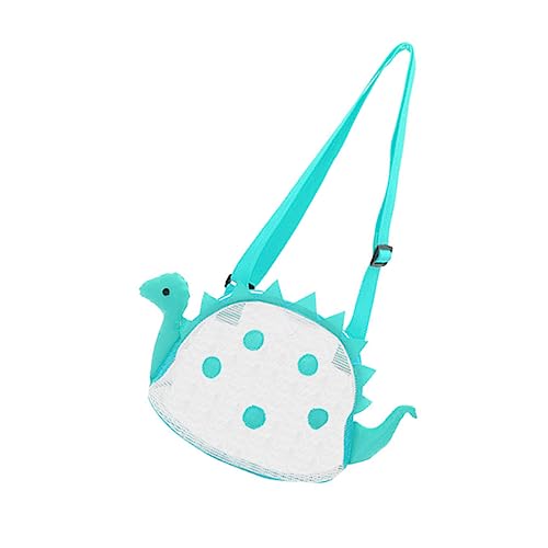 TOYANDONA Dinosaurier-Strandtasche Tasche Für Sandspielzeug Strand-Essentials Muscheltasche Strandtaschen Strandtasche Spielzeugtasche Für Den Strand Strandtasche Aus Mesh PVC Blue von TOYANDONA