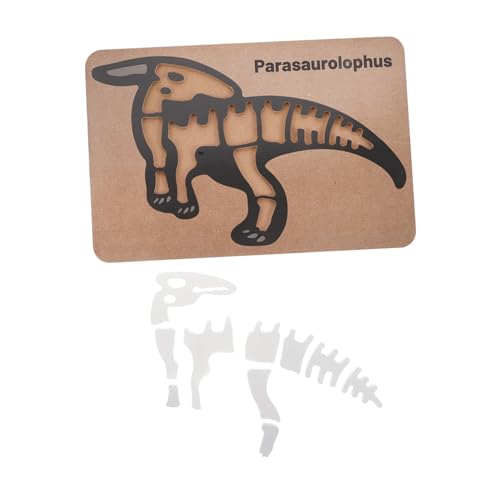 TOYANDONA Dinosaurier-fossilien-Puzzle Puzzle Aus Holz Puzzle-montagespielzeug Sensorischer Behälterfüller 3D-Puzzle-Spielzeug Dinosaurier Aus Holz Dinosaurierspielzeug Zusammenbauen Hölzern von TOYANDONA