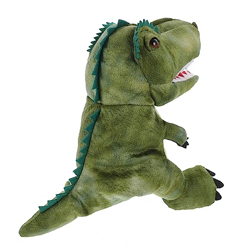 TOYANDONA Dinosaurier-marionetten-Handschuhe Rollenspiel Handpuppe Puppen Lernspielzeug Finger Tier Beißen Beißendes Fingerspiel Dinosaurier-handpuppenspielzeug Tierpuppen Green Plüschtier von TOYANDONA