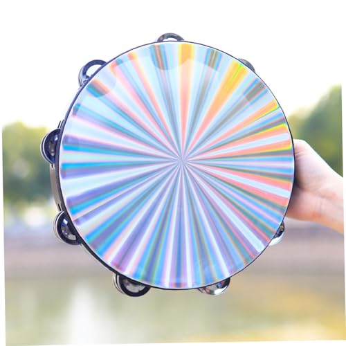 TOYANDONA Doppelseitiges Tamburin Handtrommel Holz Percussion Musikinstrument für Sicherer Umweltfreundlicher Lackierung Ergonomisch für Musikspiele und Lernzwecke TOYANDONA Doppelseitiges Tamburin Handtrommel Holz Percussion Musikinstrument für Sicherer Umweltfreundlicher Lackierung Ergonomisch für Musikspiele und Lernzwecke von TOYANDONA